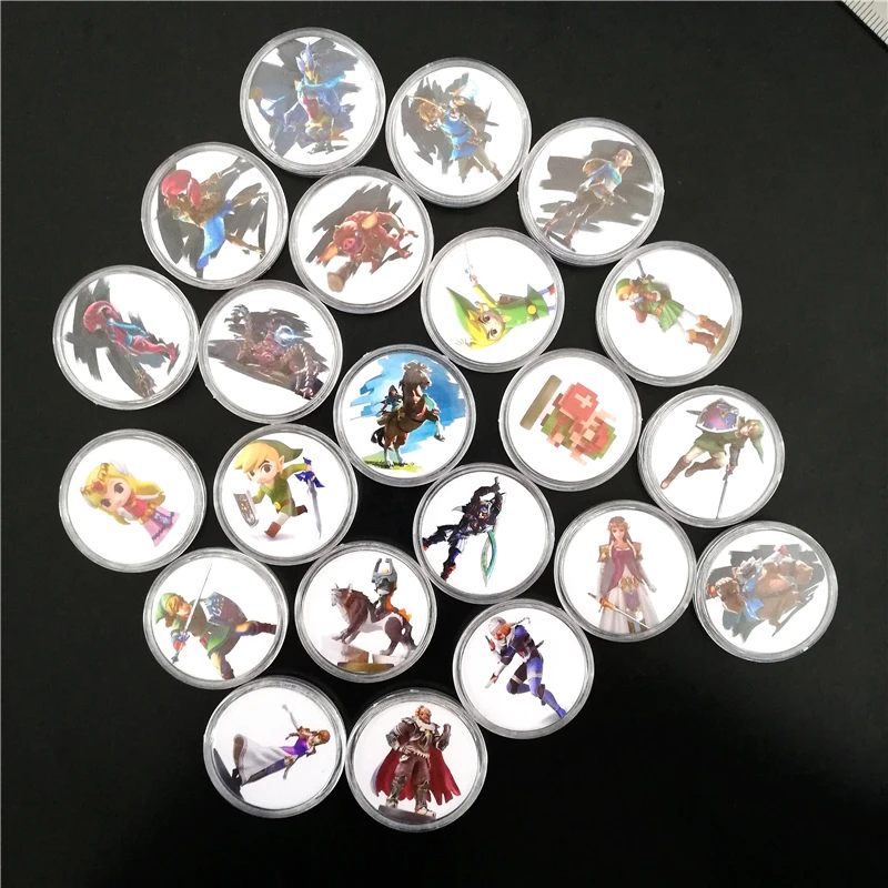 23 zelda coin card 23 шт./лот Zelda игровая карта NS переключатель тег для amiibo мини Стандартная карта Ntag215 NFC карта Новая настройка данных - Цвет: 23 zelda coin card