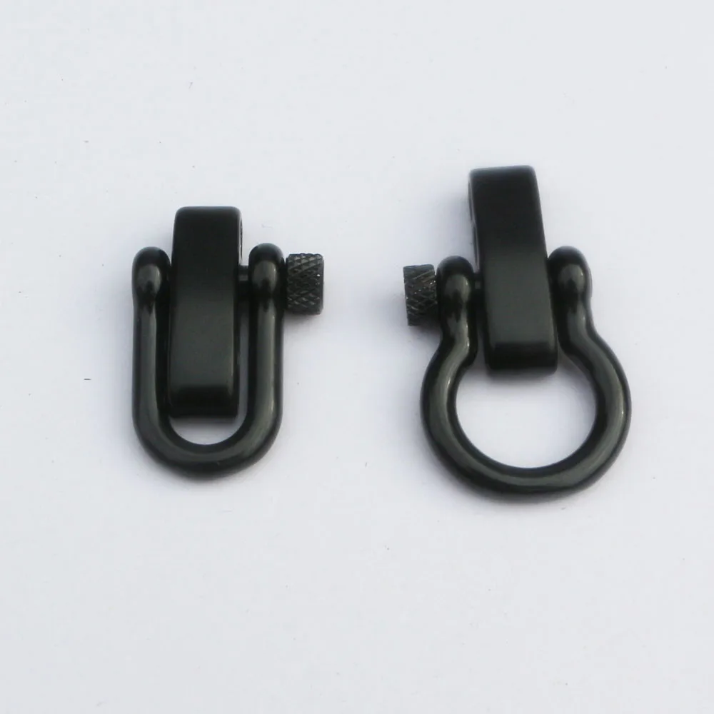 2 шт. Серебряный бант из нержавеющей стали/U-образный якорь регулируемая скоба