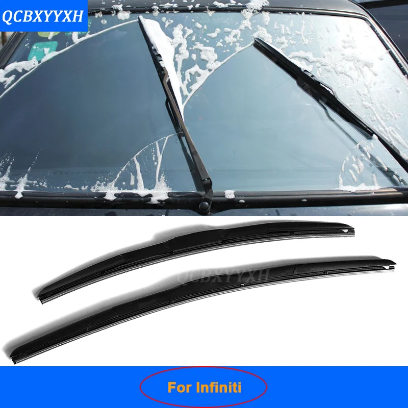 

Car Styling U-type Soft Frameless Bracketless Rubber Car Front Windshield Wiper Blade for Infiniti QX80 ESQ Q50 QX50 QX60 EX25