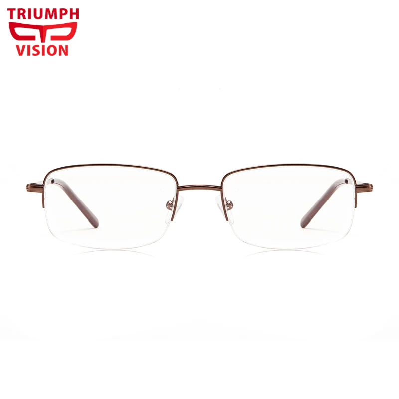 TRIUMPH VISION легкие тонкие полуоправы из нержавеющей стали очки с защитой от синего