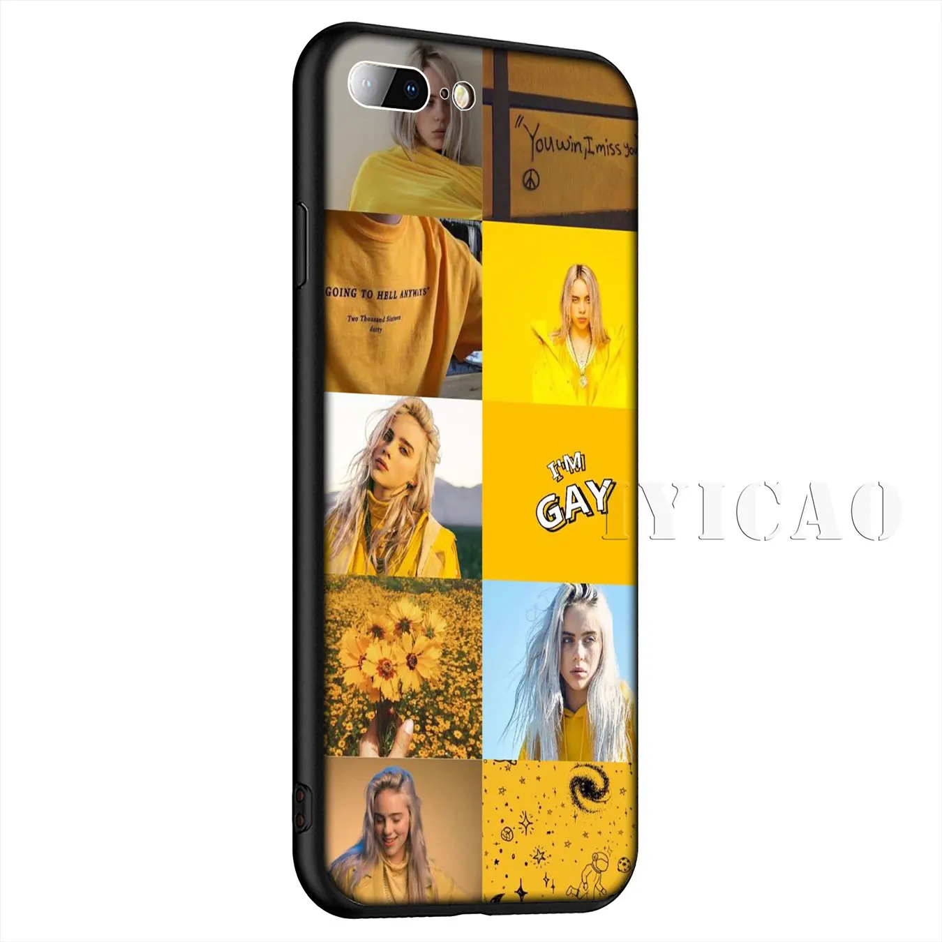 Милый силиконовый мягкий чехол Billie Eilish Khalid для iPhone 11 Pro Max XR X XS 8 7 6 6S Plus 5 5S SE |