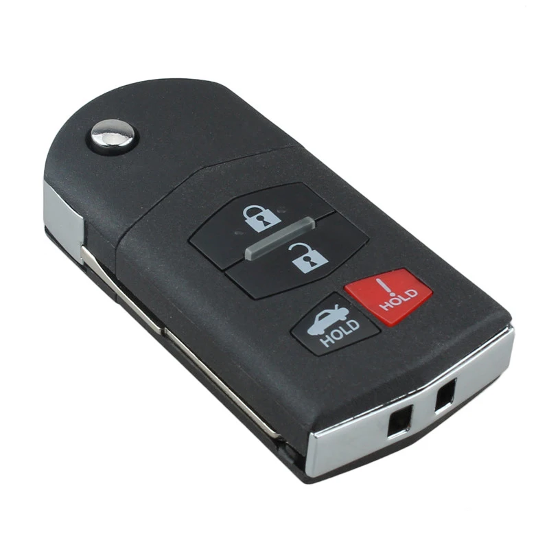 Ключ-брелок без лезвия с четырьмя кнопками на 313 МГц KPU41788 с ID63 чипом для Мазда 2004-2012 годов.