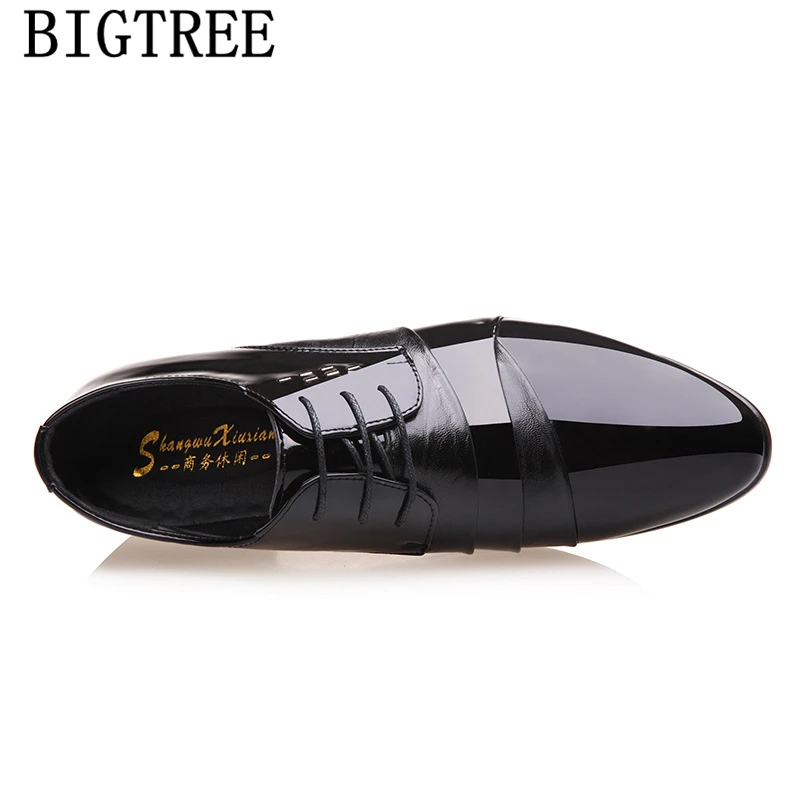 Mens Oxford Dress Shoes Patent Leather For Men Coiffeur Wedding Formal Luxury Brand Zapatos Italianos Vestir | Обувь