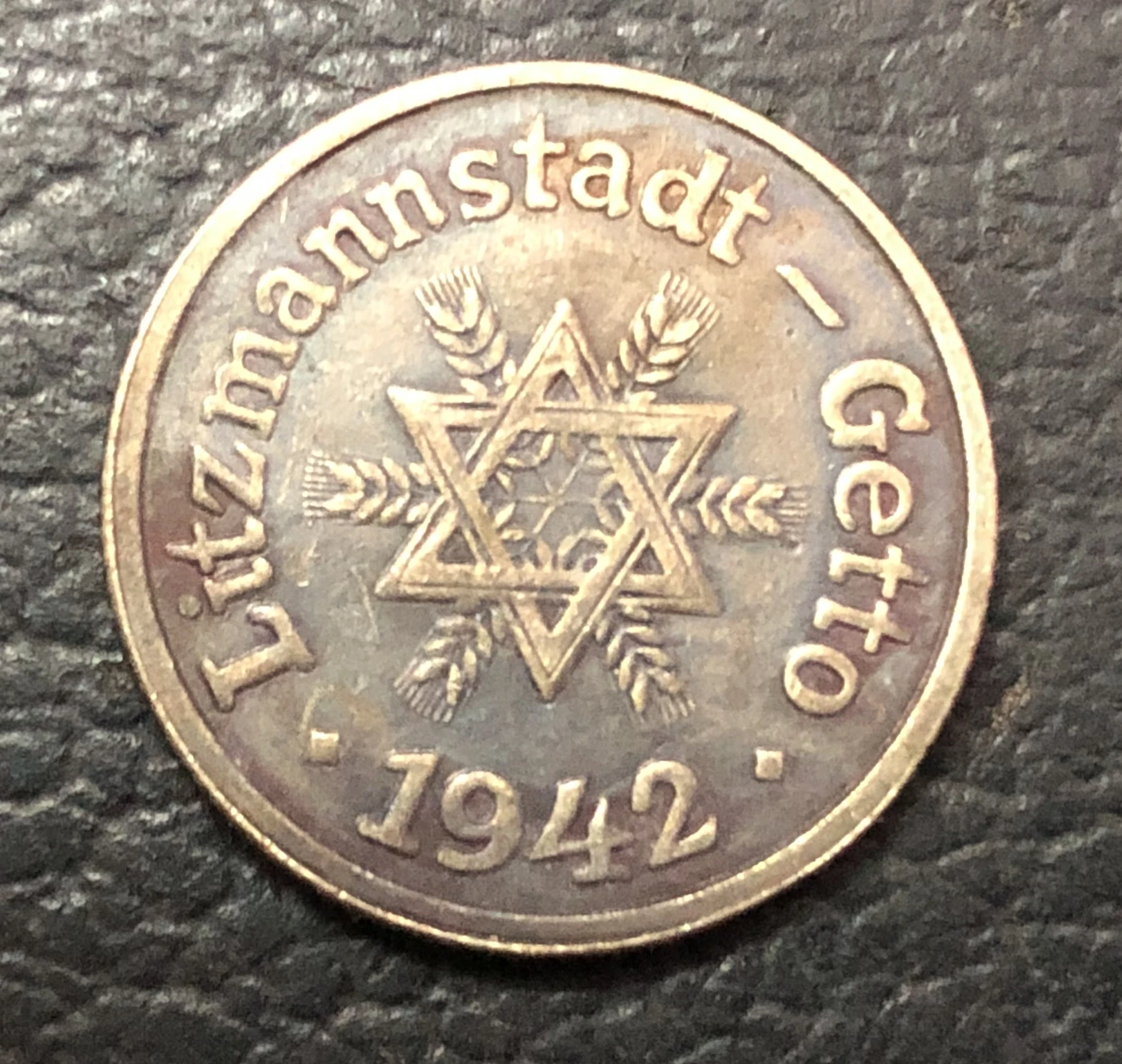 1942 Польша 10 Pfennig Lodz гетто 1 го выбросов|Безвалютные монеты| |