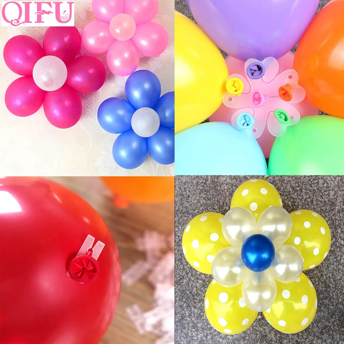QIFU Свадебный фотозажим фиксированный держатель для воздушного шара цепь