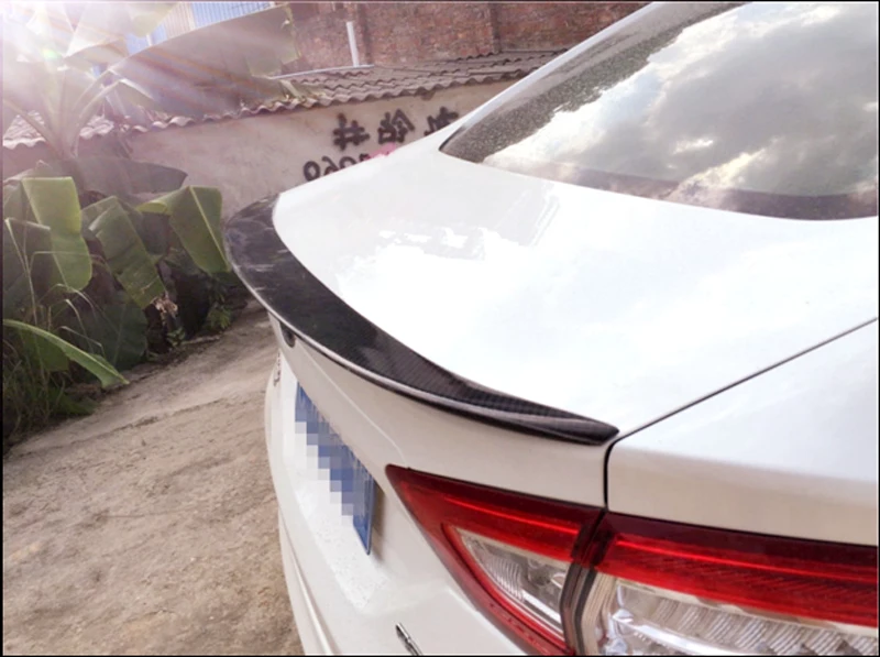 Для Ford Mondeo/Fusion украшение автомобиля 2013 Высокое качество углеродного волокна спойлер заднего крыла