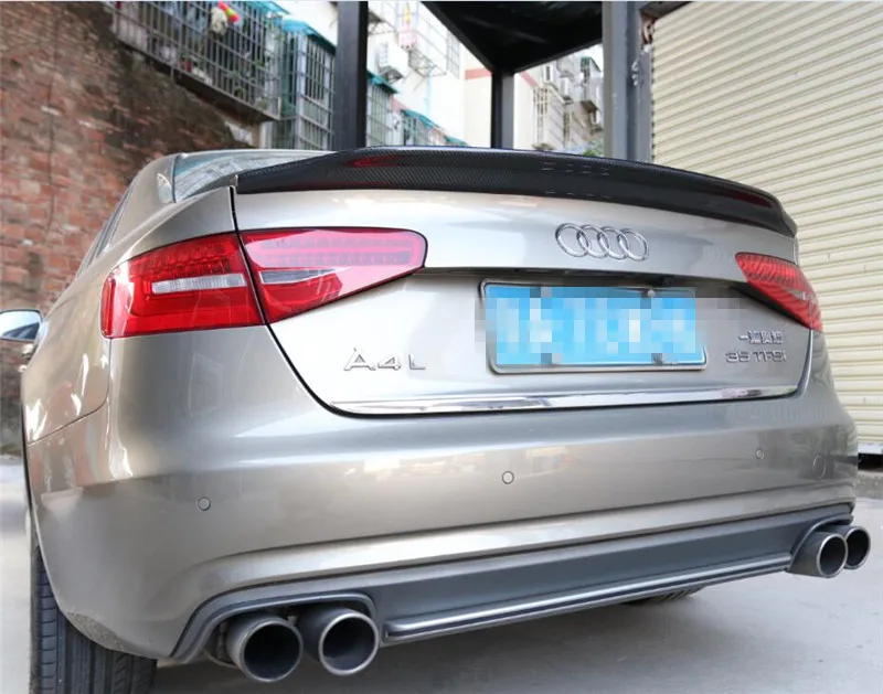 Спойлер из углеволокна для Audi A4 S4 RS4 2009- высококачественные Спойлеры авто аксессуары по EMS