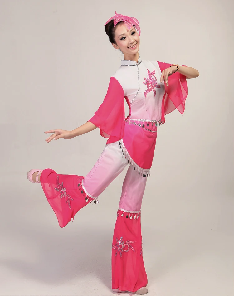 Hanfu платье национальные танцевальные костюмы yangko одежда классические