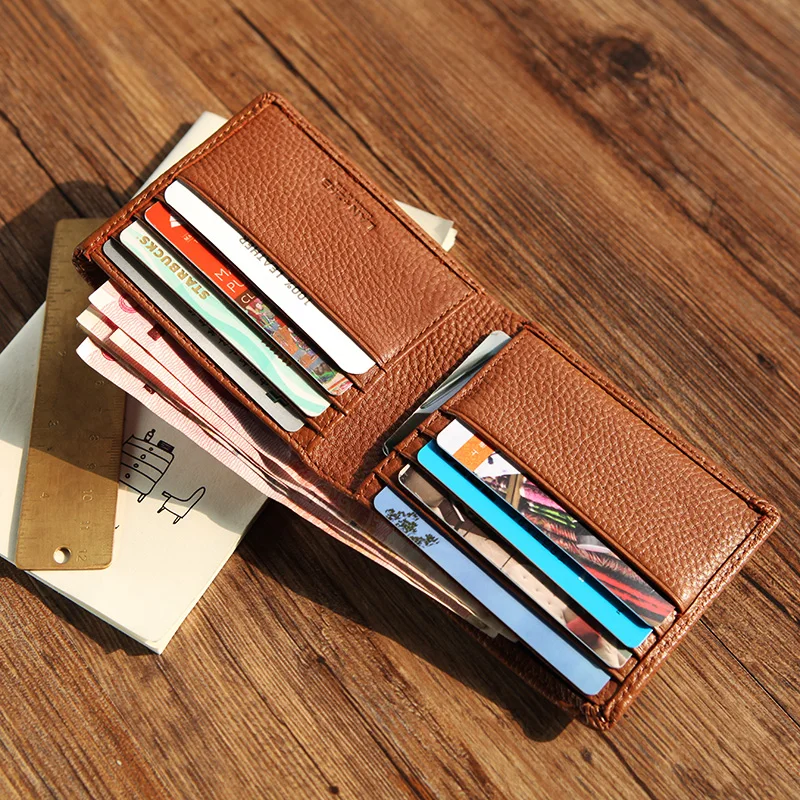 LANSPACE мужской кожаный кошелек брендовый чехол модные мужские кошельки|men leather