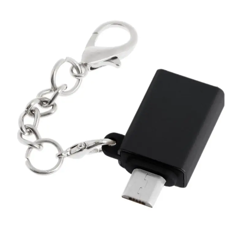 Micro USB на USB 3,0 Женский OTG на ходу адаптер с цепочкой для samsung S7S6 Edge S4S3 Xiaomi huawei Android Смартфон стол