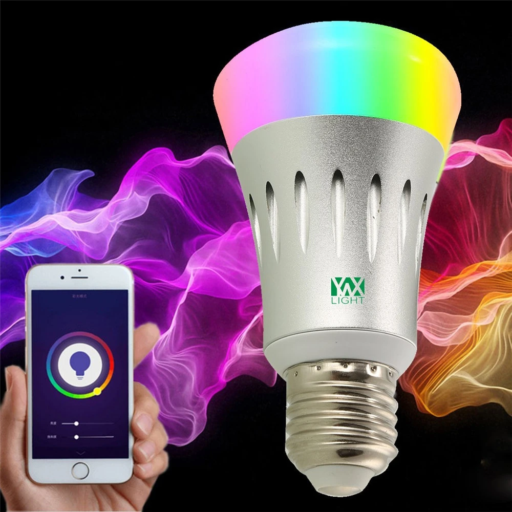 

New E27 Wi-Fi Multicolored Led Bulbs Dimmable Smartphone Controlled RGBW LED Portable Remote-Controlled Light Smart Your Life