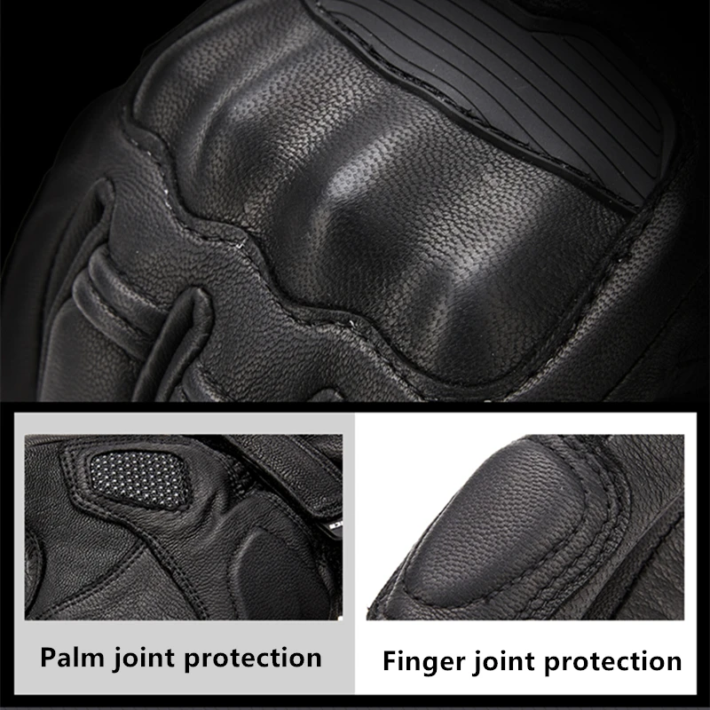 

ROCK BOKER Motorcycle gloves for motorcycle winter warm waterproof cycling gloves Guantes moto invierno leather Gants M-XXL