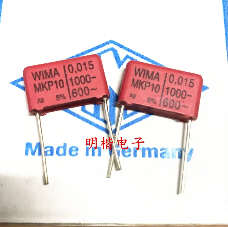 WIMA 2020 hot sale 10pcs/20pcs German capacitor MKP10 1000V 0.015UF 153 1000V 15nf P: 15mm Audio capacitor free shipping