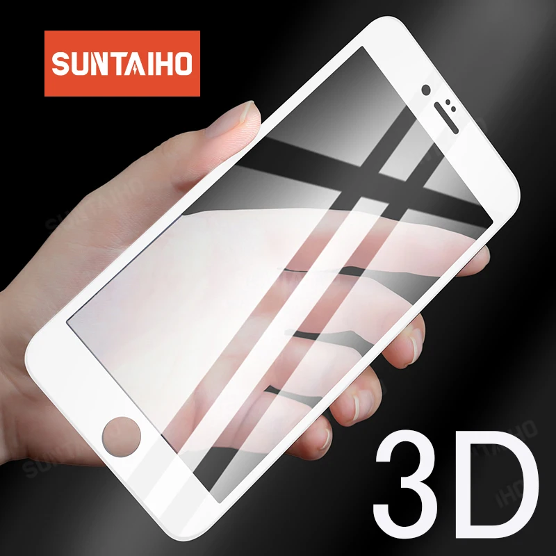 Suntaiho 3D мягкий край закаленное стекло для iPhone 6 6S Plus 7 8 XS Max XR Защитная пленка экрана