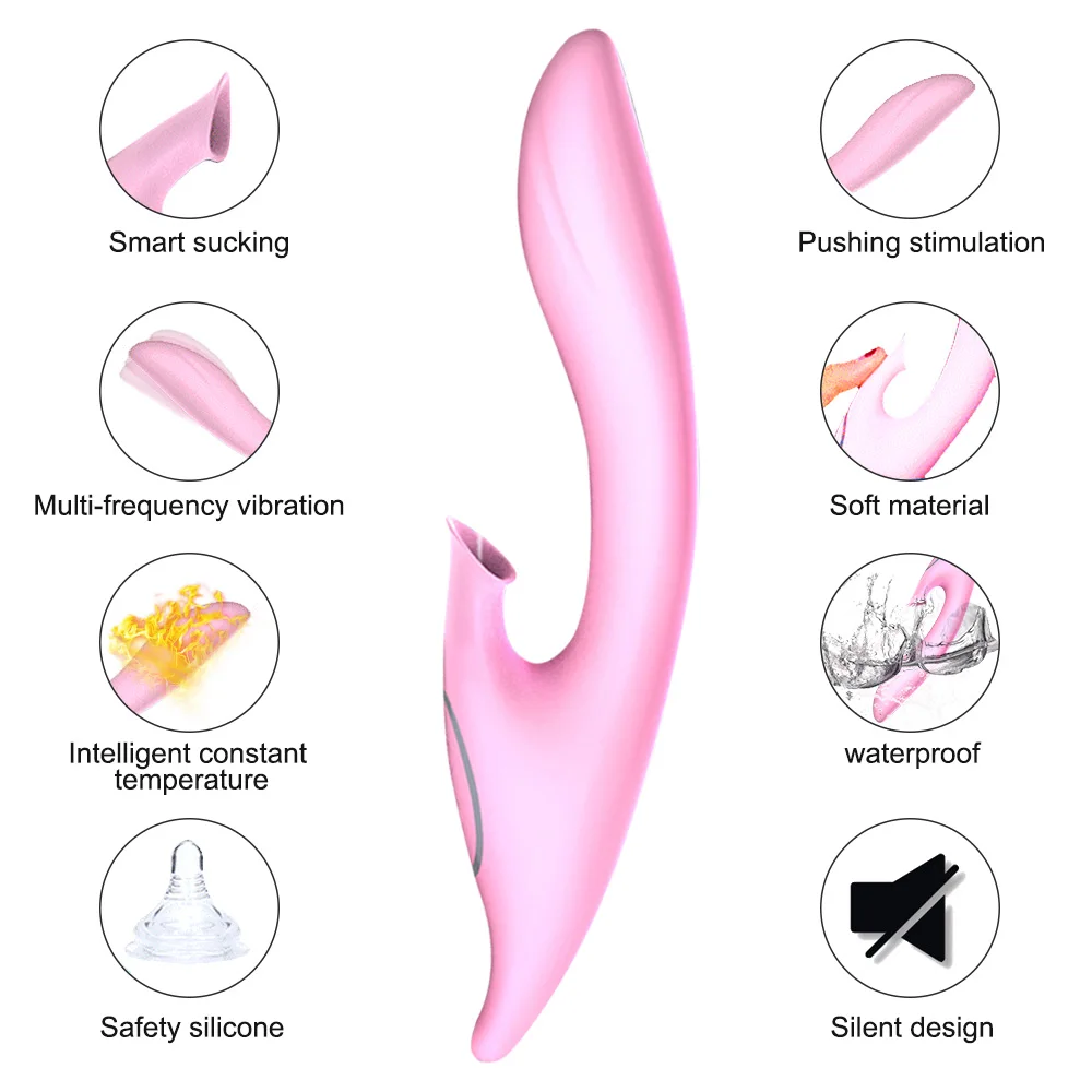 LIBO нагревающий сосание Вибраторы Женский G Spot клитор стимулятор для сосков язык