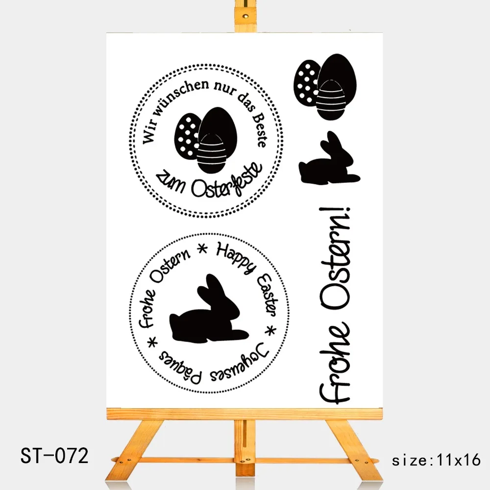 

AZSG celebrates Easter Clear Stamps For DIY Scrapbooking Rubber Stamp/ Seal Paper Craft Clear Stamp Card Making