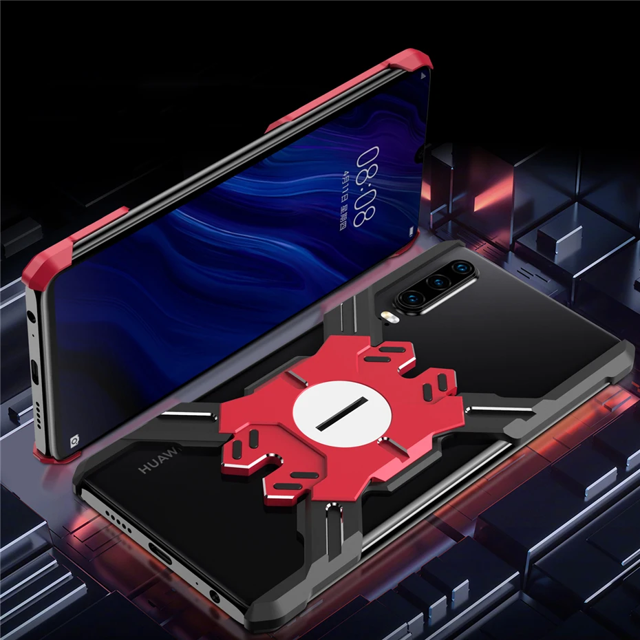 Металлический чехол для huawei P30 Pro, ультра-светильник, механический кронштейн, алюминиевый сплав, рамка, бампер, защитный чехол для huawei P30, чехол