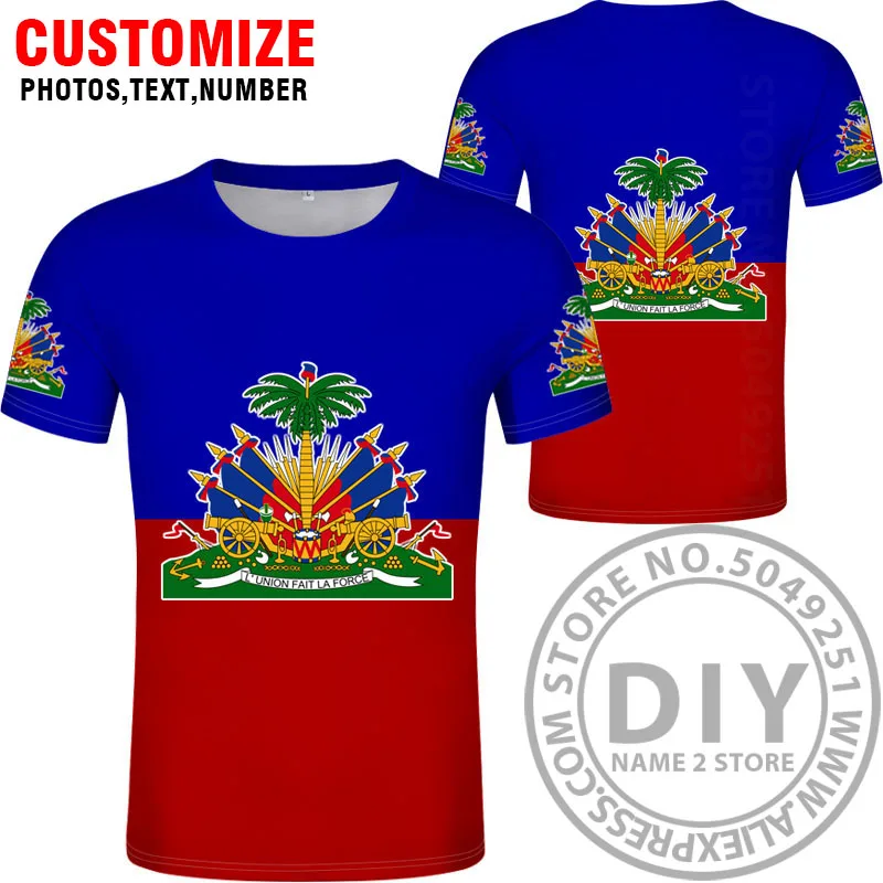 Style 10 HAITI футболка diy пользовательское имя номер hti футболка Национальный флаг страны ht французский гаитянская Республика колледж печать фото одежда - Цвет: Style 10