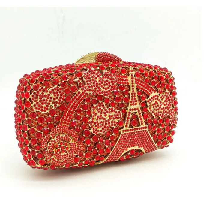 Женские коктейльные вечерние сумочки праздничные клатчи с кристаллами и