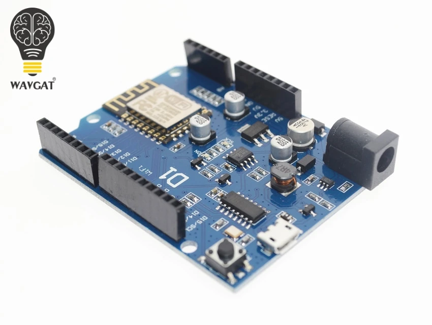 Smart Electronics ESP-12F WAVGAT D1 WiFi uno based ESP8266 shield for arduino Compatible | Электронные компоненты и