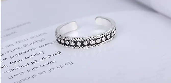 Bijoux дизайнерский серебряные бусины 925 Пробы Кольца для женщин Регулируемый размер кольцо вечерние подарок Свадебные украшения Anillos