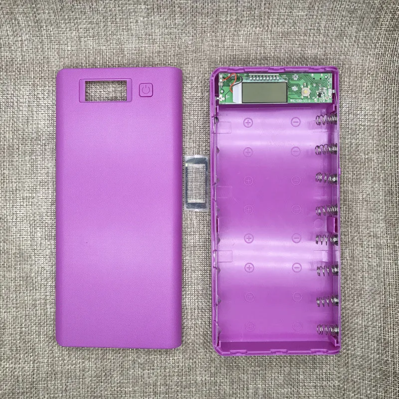 DIY 8x18650 Батарея Зарядное устройство чехол Мощность банк чехол 5V двойной переносной аккумулятор USB держатель коробка DIY 18650 сотовый Чехол Мощность банка