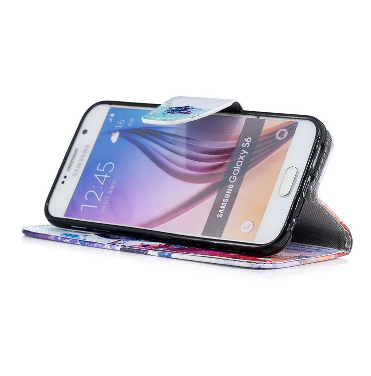 Чехол кошелек Funda Капа для Coque samsung Galaxy S6 чехол из искусственной кожи с откидной крышкой чехол Capinha для samsung Galaxy S6 S 6 чехол Etui