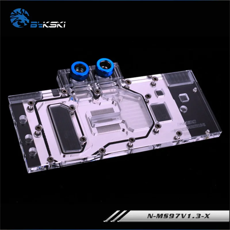 Bykski полный охват GPU водный блок для MSI GTX970 игровая видеокарта N-MS97V1.3-X | Компьютеры и
