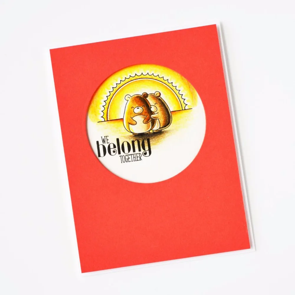 SP маленькие животные обнимающие прозрачные резиновые штампы/Детские штампы и