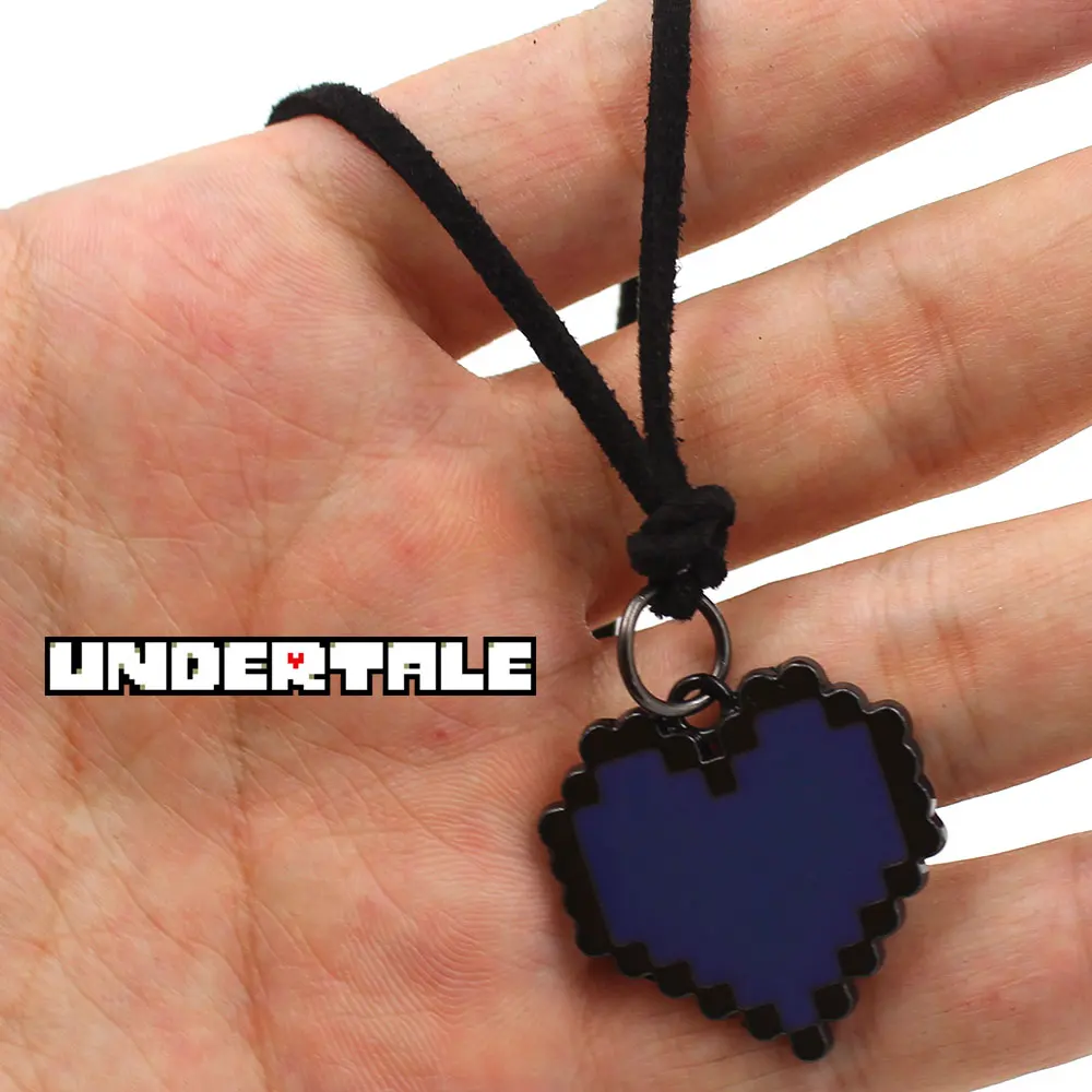 OHCOMICS Горячая игра Мода Undertale Sans красочное Сердце Красный Зеленый металл ожерелье