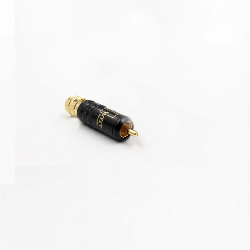 2 шт. позолоченный RCA штекер аудио сигнала RCA разъем пайки Блокировка RCA разъем
