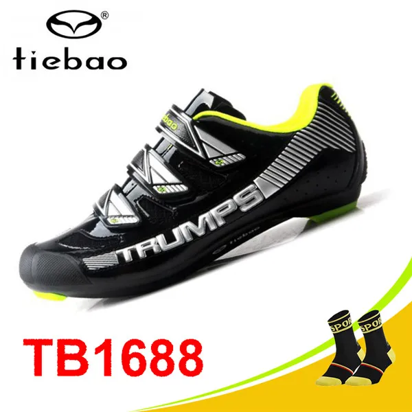 socks for 1688 B Tiebao sapatilha ciclismo, обувь для велоспорта,, мужская и женская велосипедная обувь, самозакрывающиеся дышащие кроссовки для велоспорта суперзвезды - Цвет: socks for 1688 B