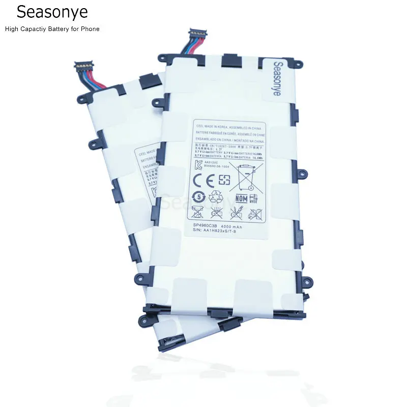 Seasonye 4000 мАч/14.8Wh SP4960C3B Замена платы Батарея для samsung Galaxy Tablet 2 7,0 P6200 P3100 P3110 P3113 GT-P3110