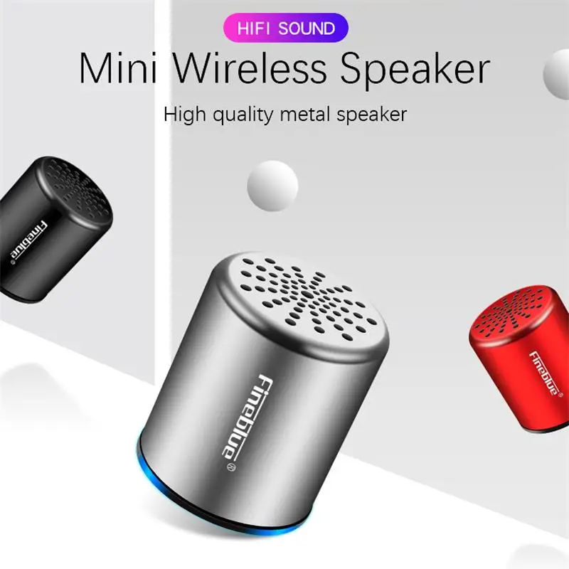 Fineblue 3D стерео сабвуфер MK10 Bluetooth динамик 4 2 TWS мини металлический беспроводной Hands