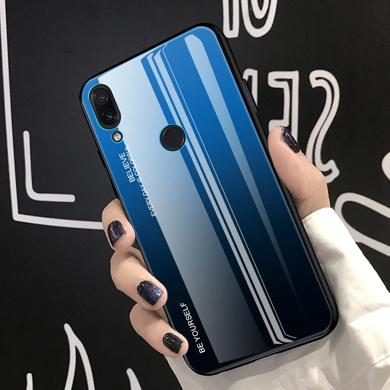 Роскошные Стекло чехол для спортивной камеры Xiao mi Red Note 8 Pro 7 6 8a K20 5 7A 6A крышка