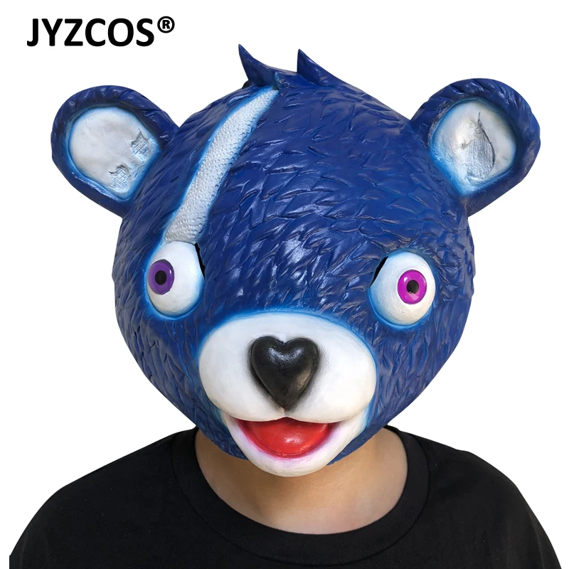 JYZCOS Kid Team Leader розовая маска медведь латексная шлем Funy Animal Косплей Хэллоуин