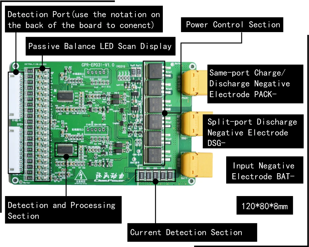 40A 10-20 серия 3 7 V NiCoMn литиевая батарея Защитная плата пассивный баланс