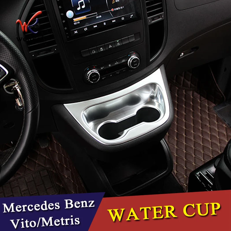 2 шт. для Mercedes Benz Vito Valente Metris 2014-2018 матовый серебристый ABS хром передняя крышка