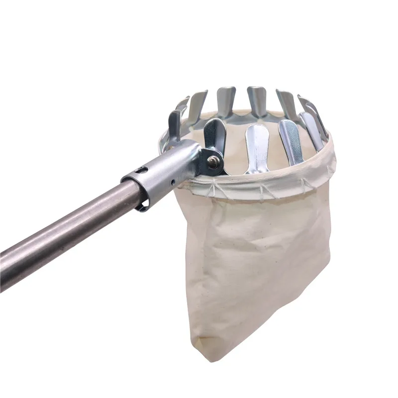 1 Pcs Metal Fruit Picker Convenient Fabric Orchard Gardening Apple Peach High Tree Picking Tools Garden Hand Tool