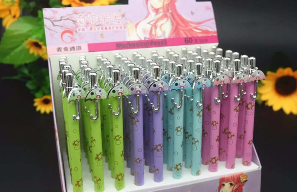 Новый Зонт механический карандаш корейский kawaii пластиковый автоматический 0 7 мм