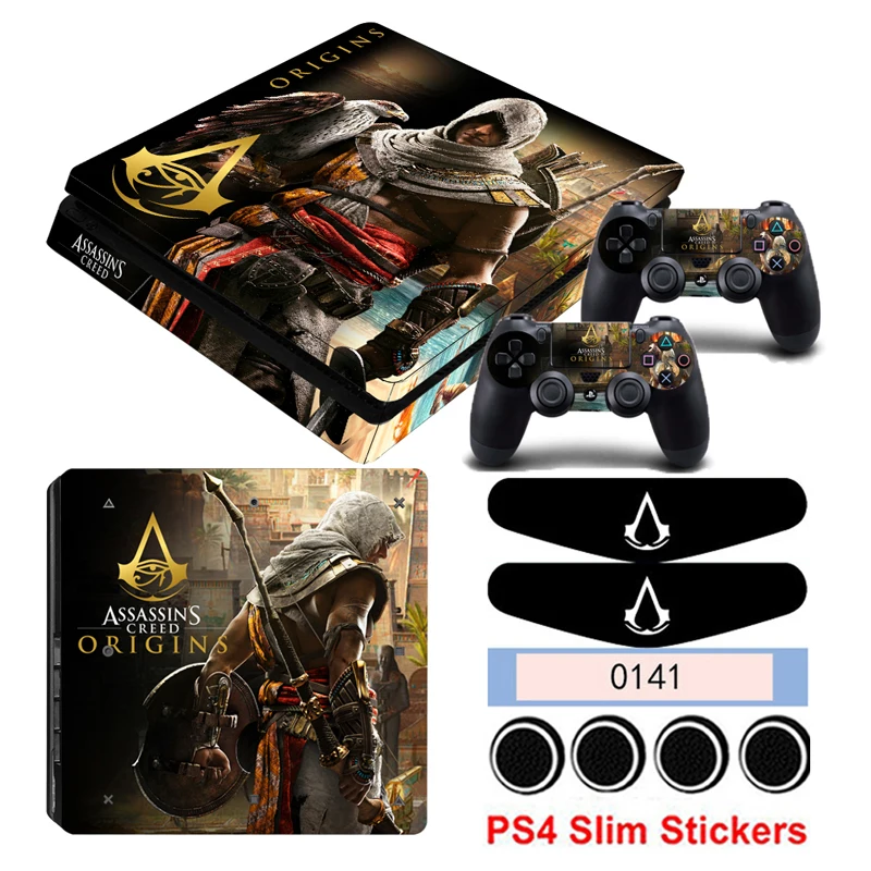 PS4 тонкие наклейки скины для Playstation 4 тонкая консоль и контроллер виниловая