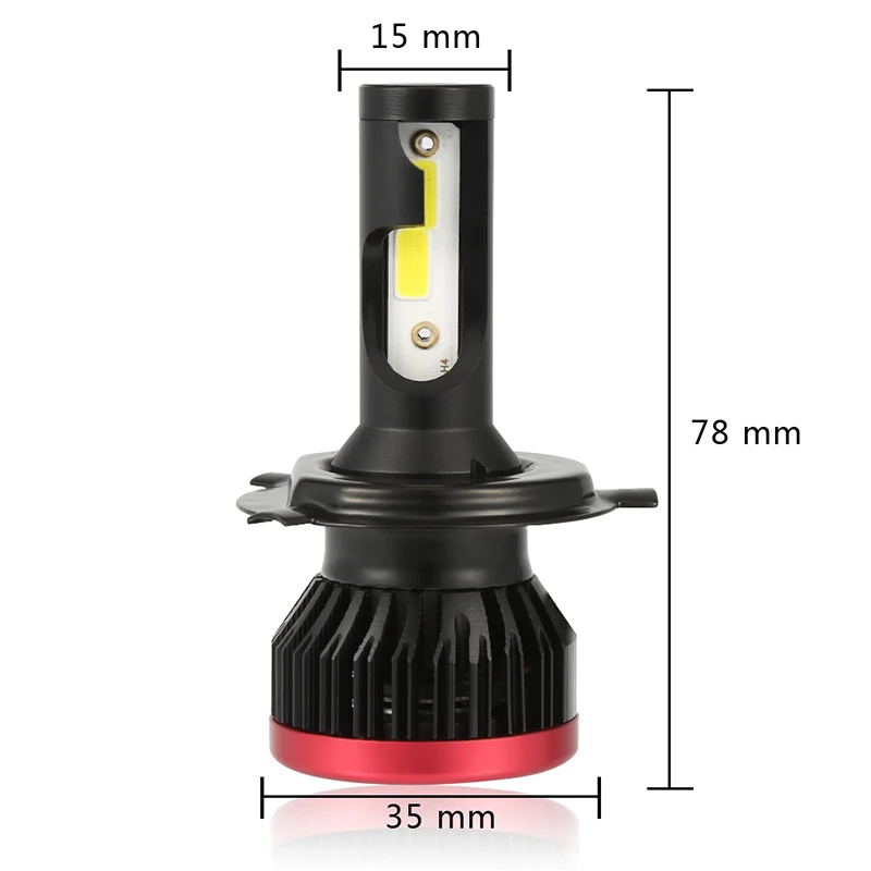 Лампы фар автомобиля H4 LED 9005/HB3 9006/HB4 H7 белый 6500 k УДАРА высокая чипы H11 туман свет 12 V