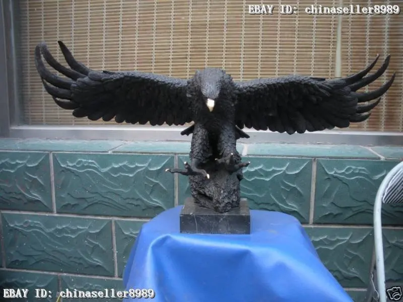 Огромная китайская Бронзовая статуя орла оспрри | Дом и сад