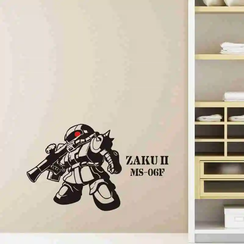 ZAKU II GUNDAM Наклейка на стену виниловая наклейка s Декор для дома декоративное