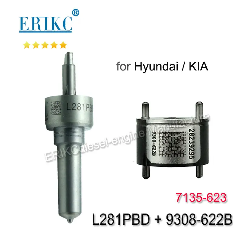 ERIKC 623-7135 (L281PRD + 9308-621C) дизельный common rail Инжектор ремонтные комплекты включая