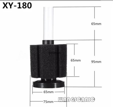 xy180 Аквариум Fish Tank пенный губчатый фильтр Биохимический кислород Фрай воздушный насос фильтрации водных домашних животных поставки - Цвет: xy180