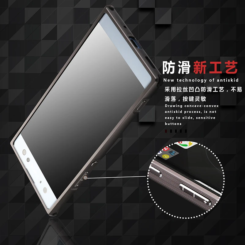 Luxury Aluminum Metal+PC Case For Sony Xperia XA2 Hard Mirror effect Hybrid Protective back cover for Ultra |