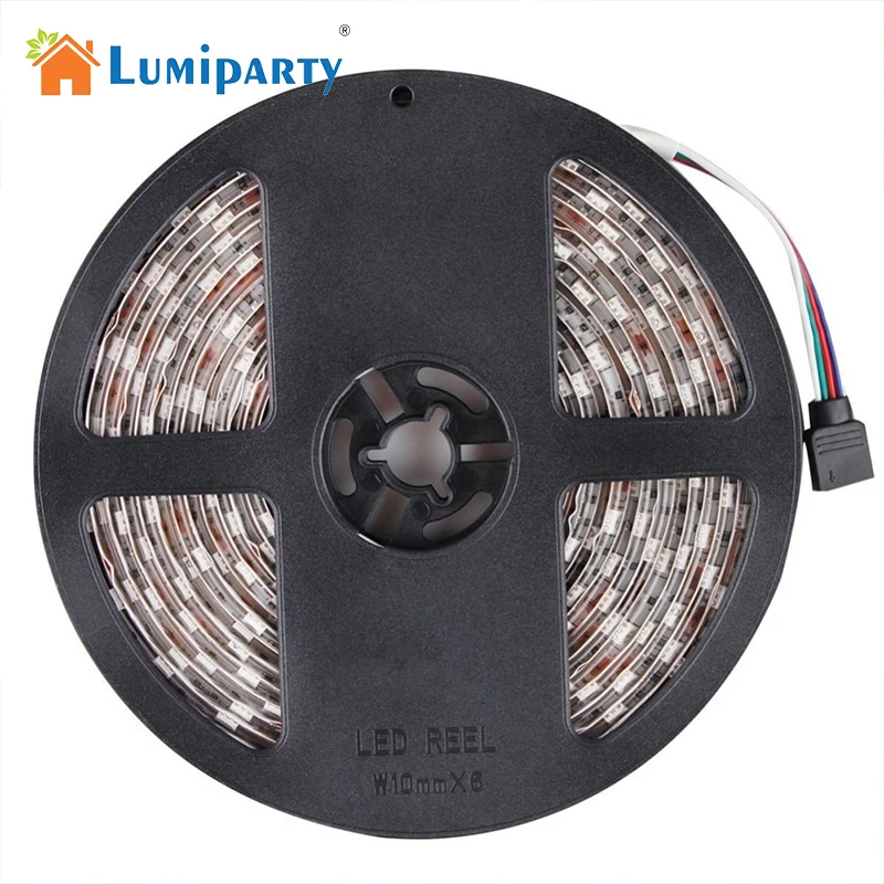 Lumiparty 5 м 5050 RGB водонепроницаемый 500 см Гибкая полоса 300 светодиодный светильник