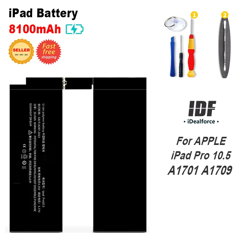Внутренний литий ионный аккумулятор для iPad Pro10.5 A1701 A1709 (8100 mAh)/модель IPADPRO10.5 дюймов