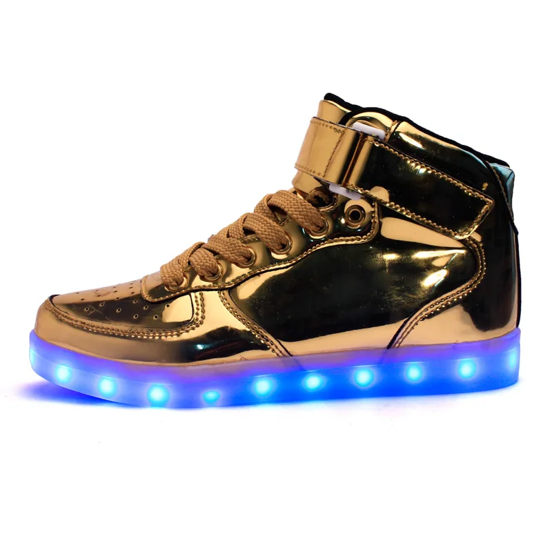 

New Men/Women Unisex Shoes Led Light Colorful Shoes Couples Casual Shoes High Fluorescent Light Shoes 5-1